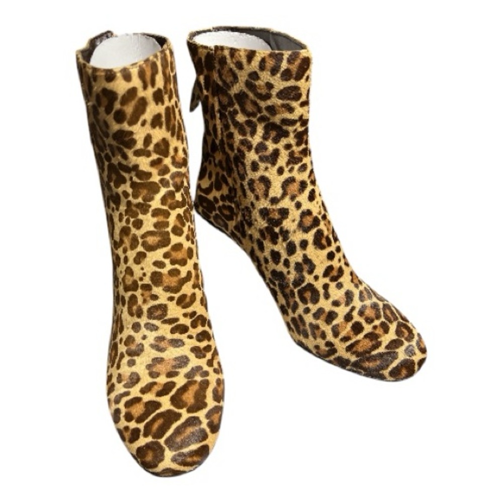 Dolce Vita Women’s Cyan Calf Hair Size 6M Dark Leopard Calf Hair